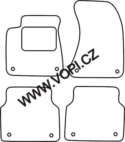 Textil-Autoteppiche Audi A8 03/2010 -  Carfit (225)